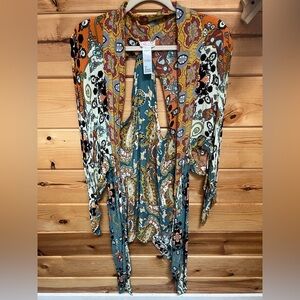 Free People Women’s Little Wing Mixed Print Kimono
